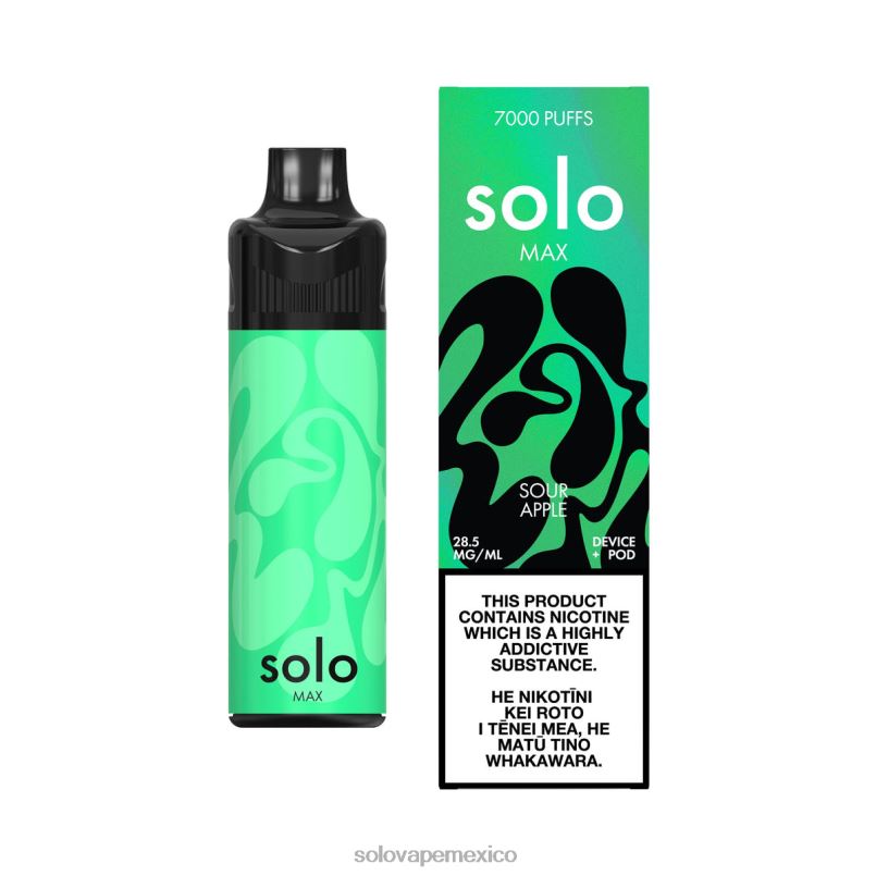 Pods Vape Solo - Solo MAX kit de cápsulas manzana agria 6004P70