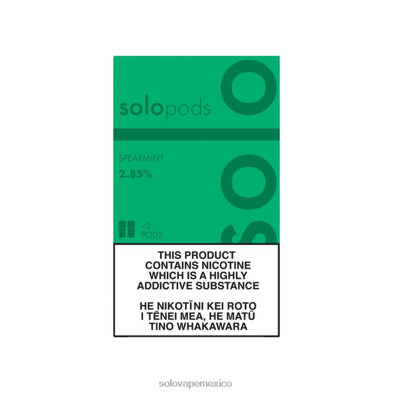Pods Vape Solo - Solo paquete de 2 cápsulas de repuesto menta verde 6004P62