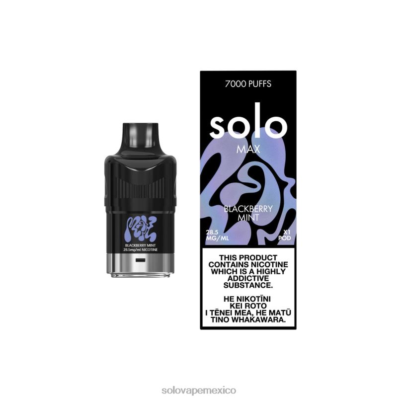 Solo Vape México - Solo MAX vaina menta mora 6004P73