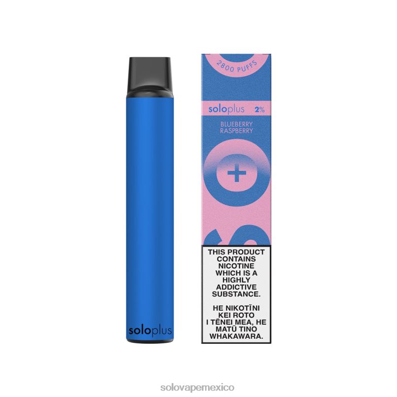 Solo Vape Review - Solo Plus colección paraíso vape desechable frambuesa arándano 6004P39