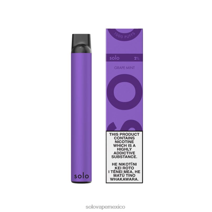 Solo Vape Review - Solo vaporizador desechable menta de uva 6004P7