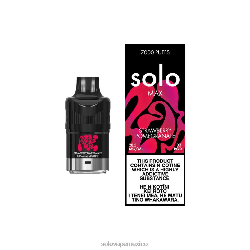 Vape Solo Flavours - Solo MAX vaina granada de fresa 6004P84