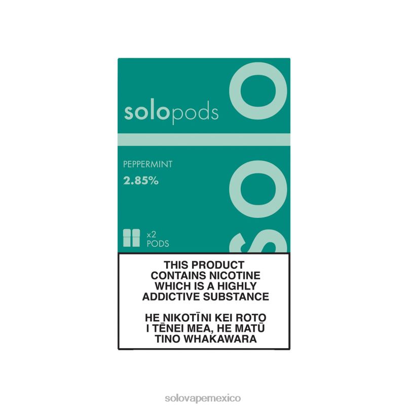 Solo Vape Review - Solo paquete de 2 cápsulas de repuesto menta 6004P63
