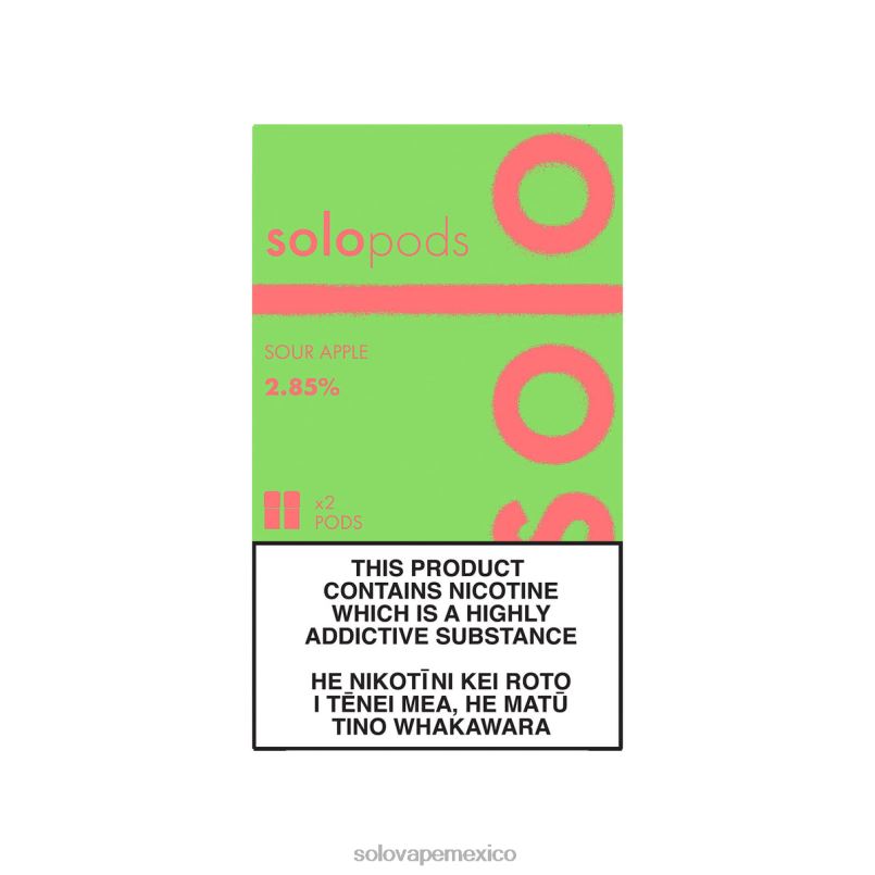 Vape Solo Sabores - Solo paquete de 2 cápsulas de repuesto manzana agria 6004P58