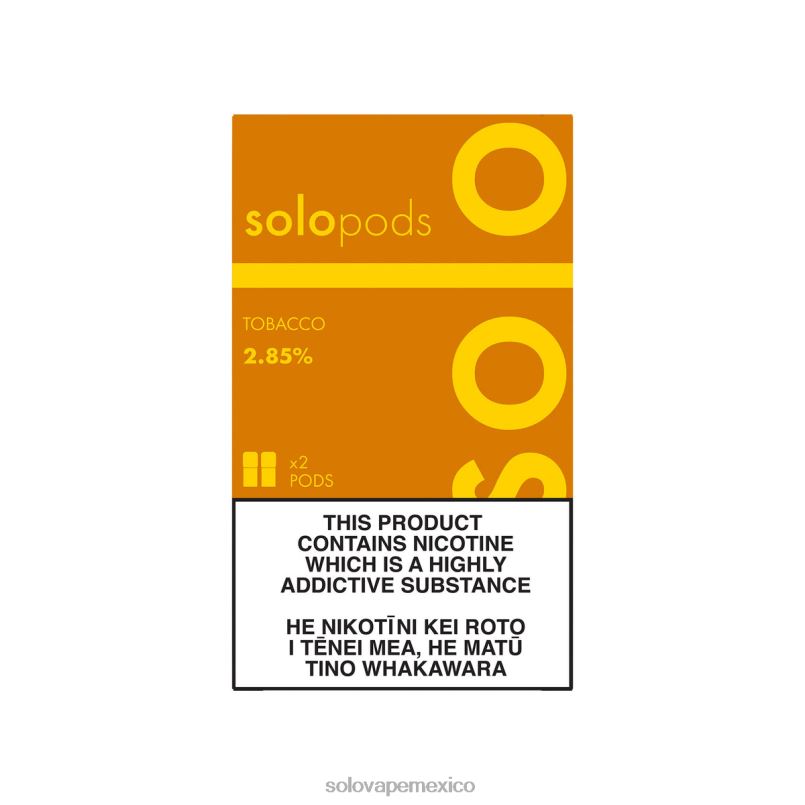 Vape Solo Sabores - Solo paquete de 2 cápsulas de repuesto tabaco 6004P50